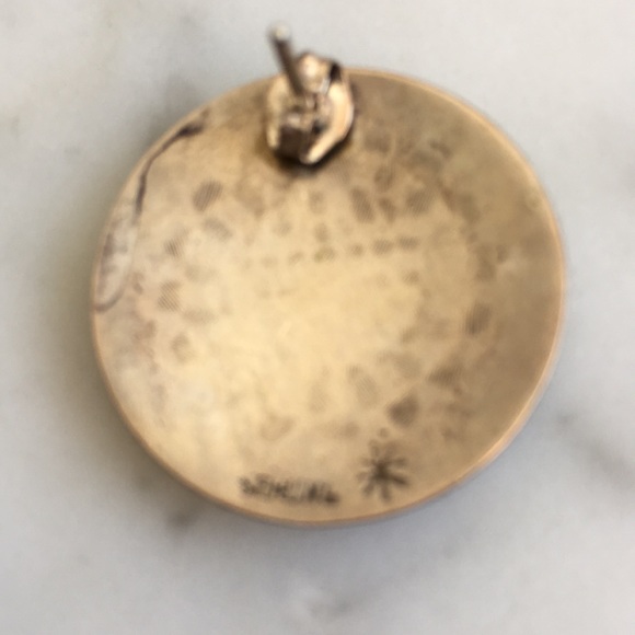 SOLD Native American Vintage Hopi Sunface Earrings - Picture 6 of 6